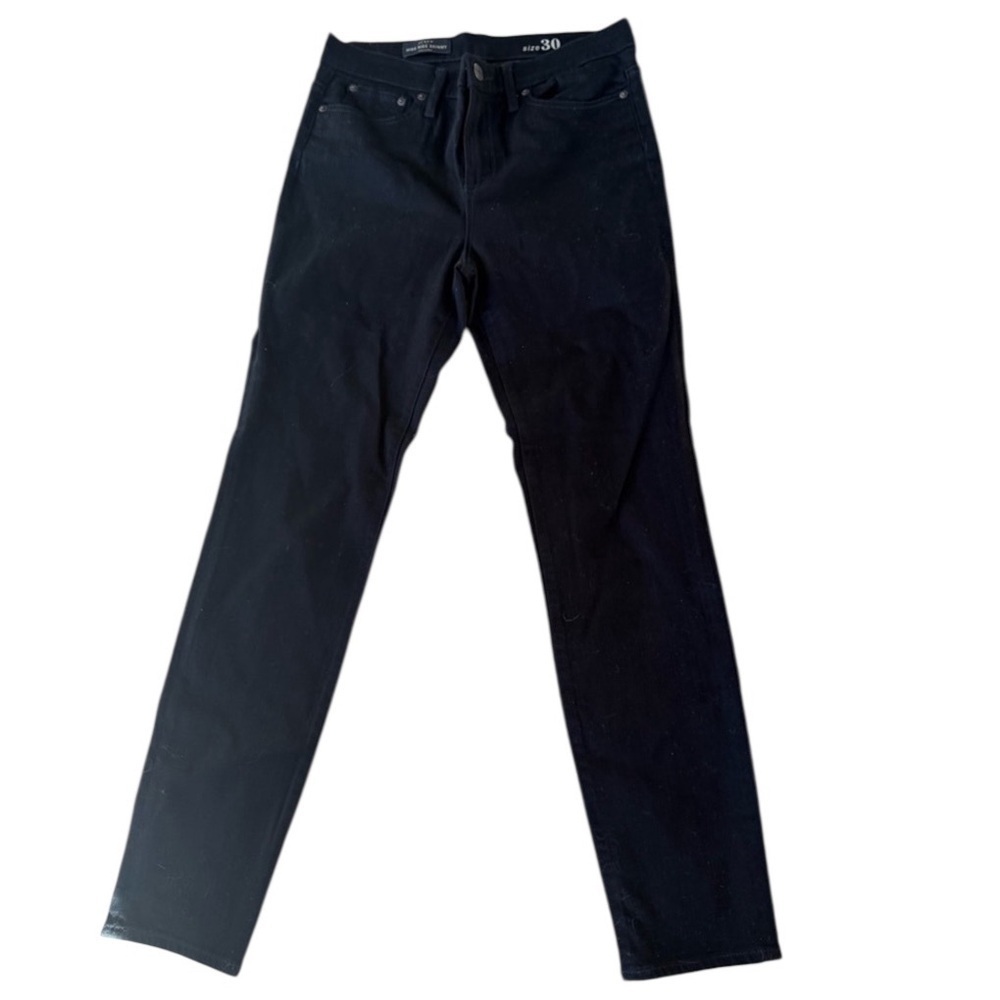 J CREW high-rise black skinny jeans size 30 NWOT nice stretch denim
